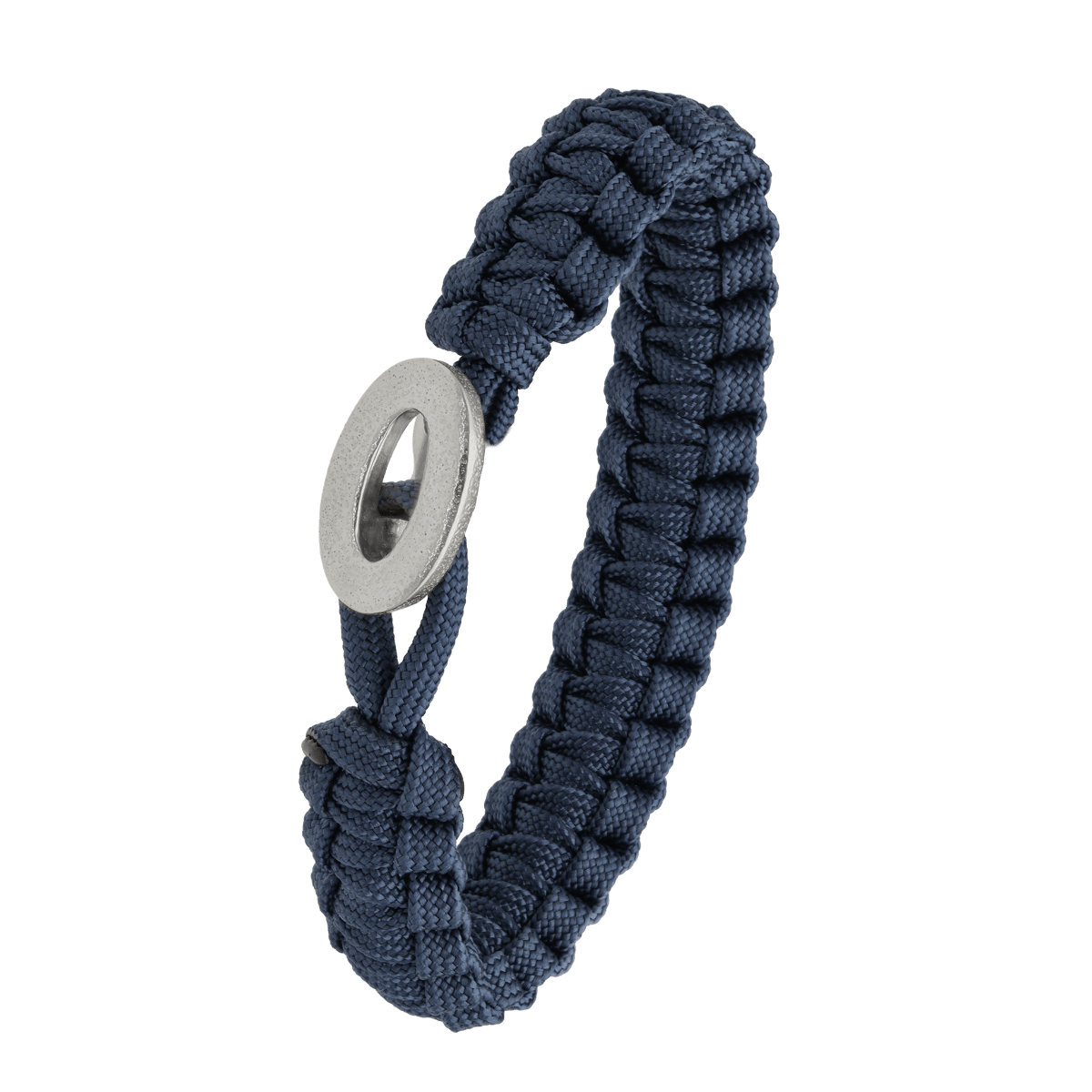 FSTS blåt armbånd m sølv lås 06 - Urma.dk