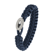 FSTS blåt armbånd m sølv lås 06 - Urma.dk