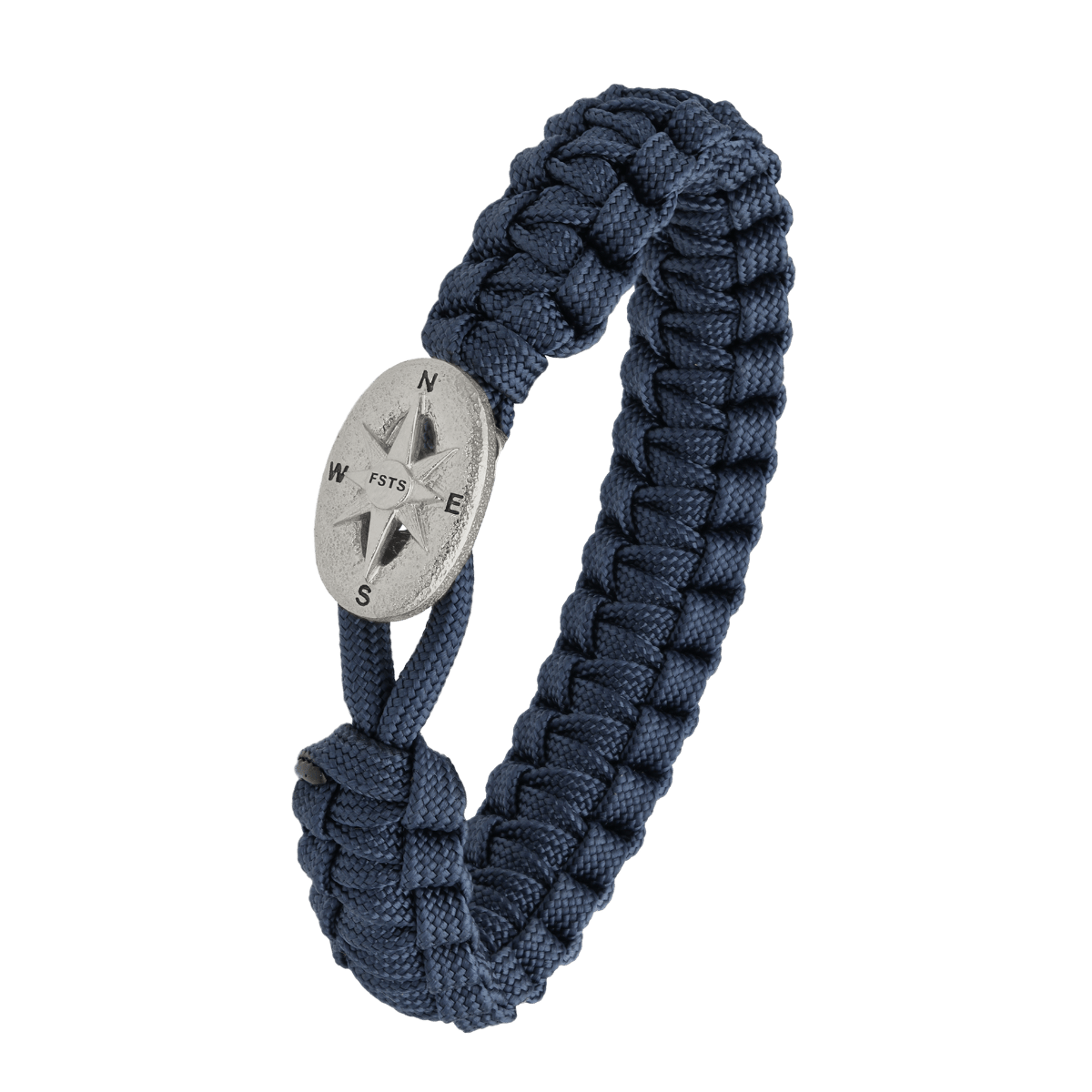 FSTS blåt armbånd m sølv lås 09 - Urma.dk