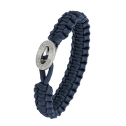 FSTS blåt armbånd m sølv lås 10 - Urma.dk