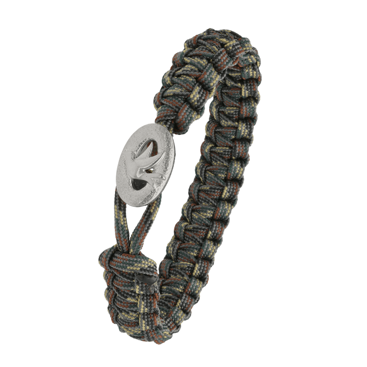 FSTS camouflage armbånd m sølv lås 01 - Urma.dk