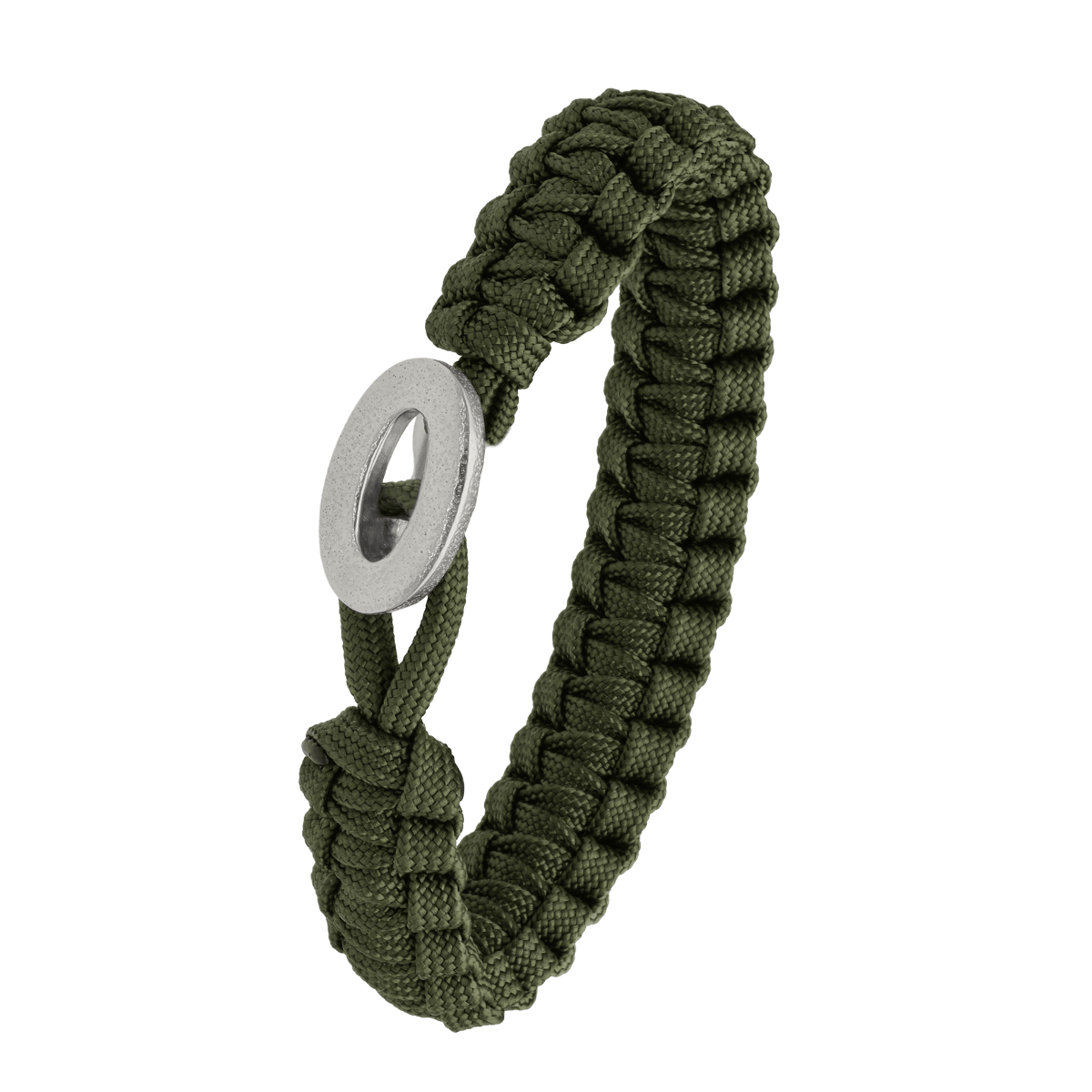 FSTS grønt armbånd m sølv lås 06 - Urma.dk