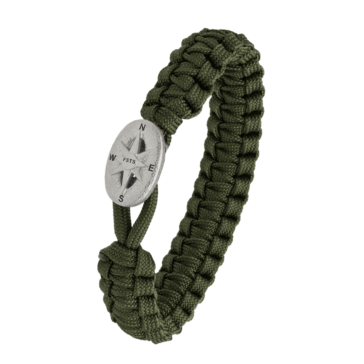 FSTS grønt armbånd m sølv lås 09 - Urma.dk