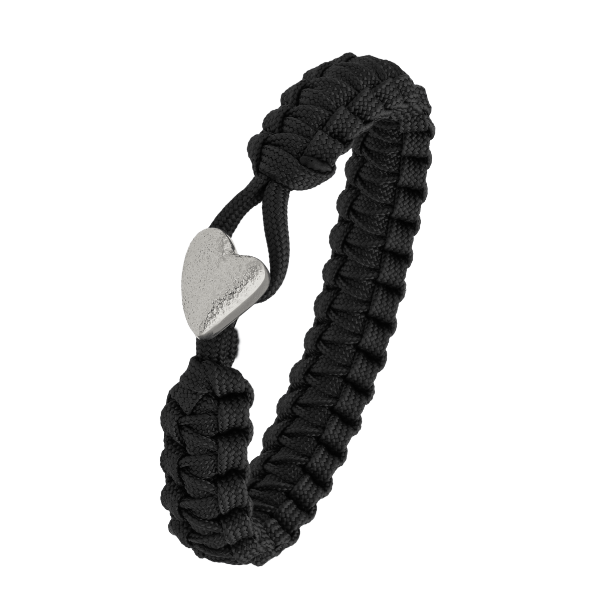 FSTS sort armbånd m sølv lås 05 - Urma.dk