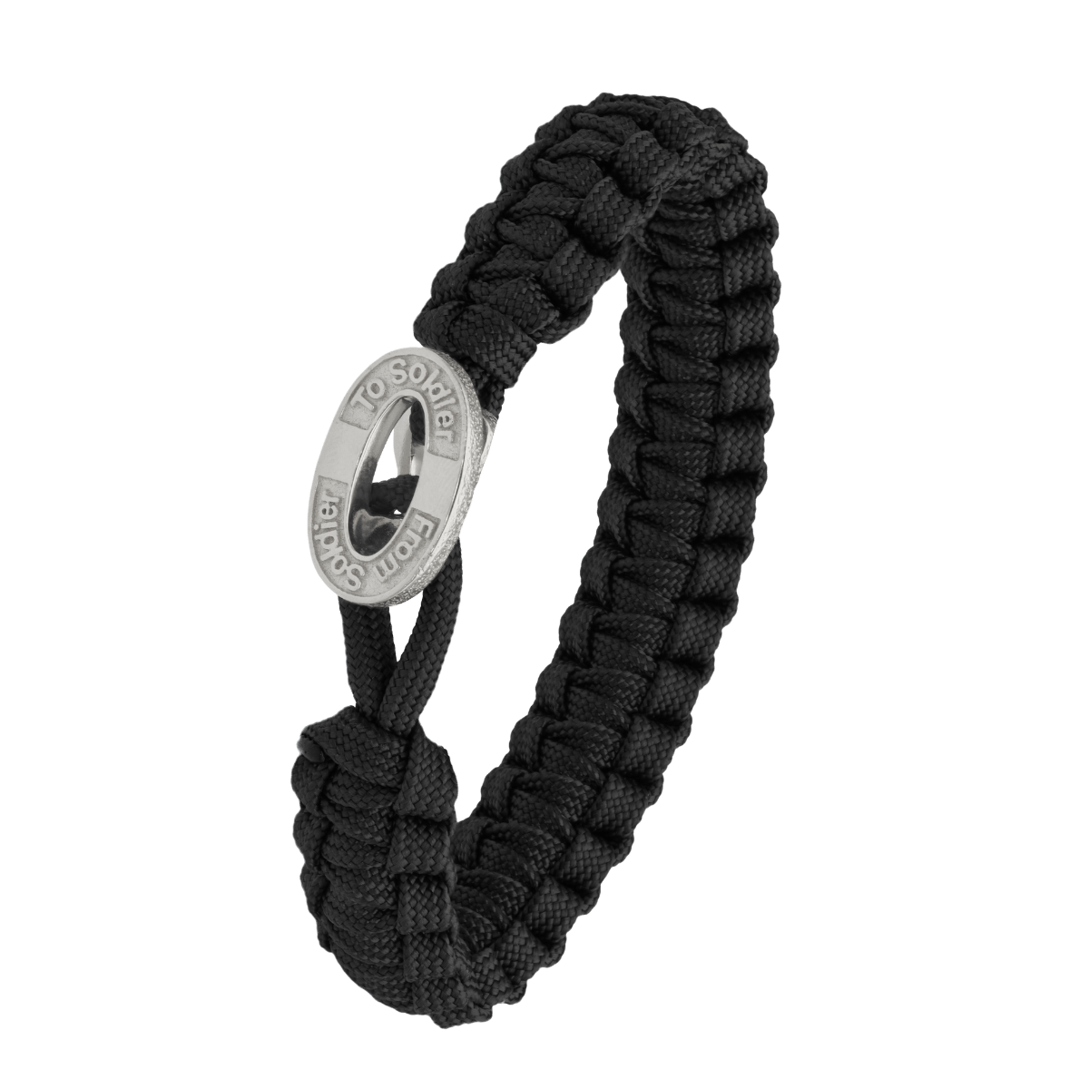 FSTS sort armbånd m sølv lås 10 - Urma.dk