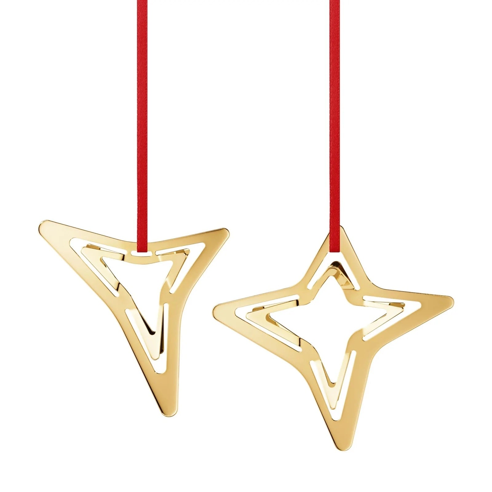 Georg Jensen Ornament 2021 - sæt - Tre- og Firetakket Stjerne