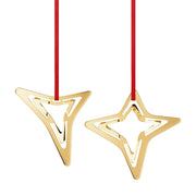 Georg Jensen Ornament 2021 - sæt - Tre- og Firetakket Stjerne