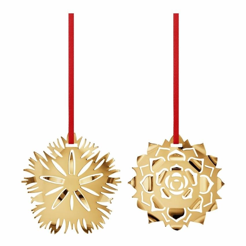 Georg Jensen Ornament 2020 - sæt - Nellike og Rosette - Urma.dk