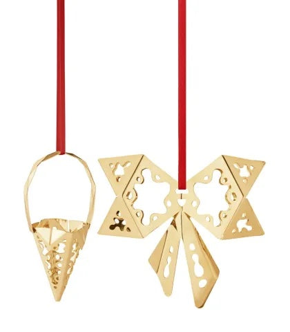 Georg Jensen julepynt 2019 - sæt - med Stjerne og Juletræ