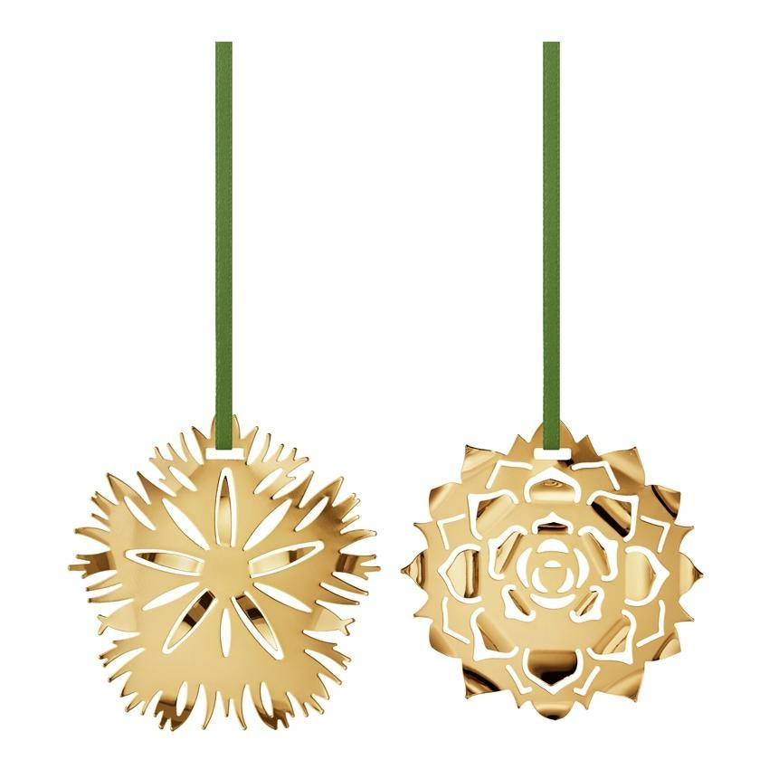 Georg Jensen julepynt 2019 - sæt - Nellike og Rosette