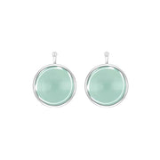 Glas cabochon 13mm m/rh sølv - Urma.dk