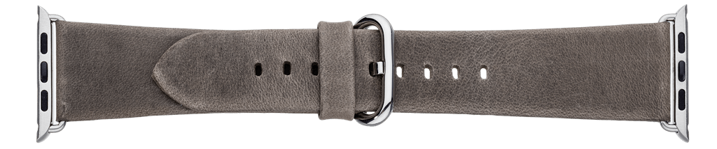 Grå læderrem til iWatch - 42 mm - Urma.dk