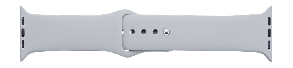 Grå silikone urrem til iWatch - 42 mm - Urma.dk