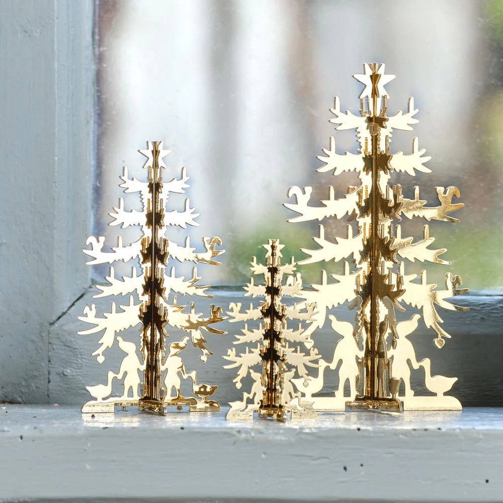 Grantræet - mellem - forgyldt 15cm - Urma.dk