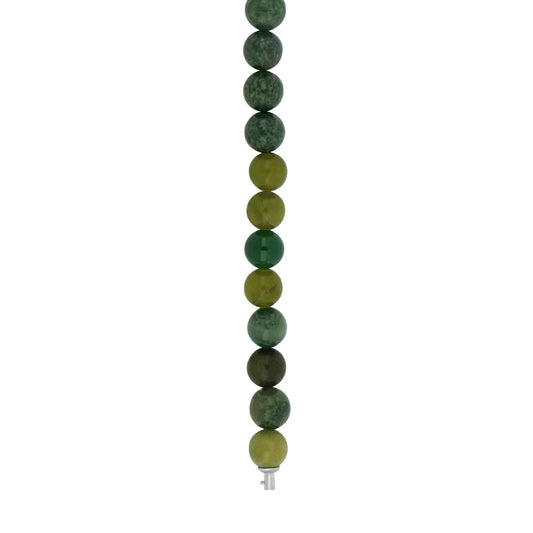 Grøn agat, jade system - kæde 10mm - Urma.dk