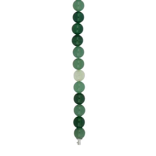 Grøn agate, prehnite, grøn aventurin system - kæde 10mm - Urma.dk