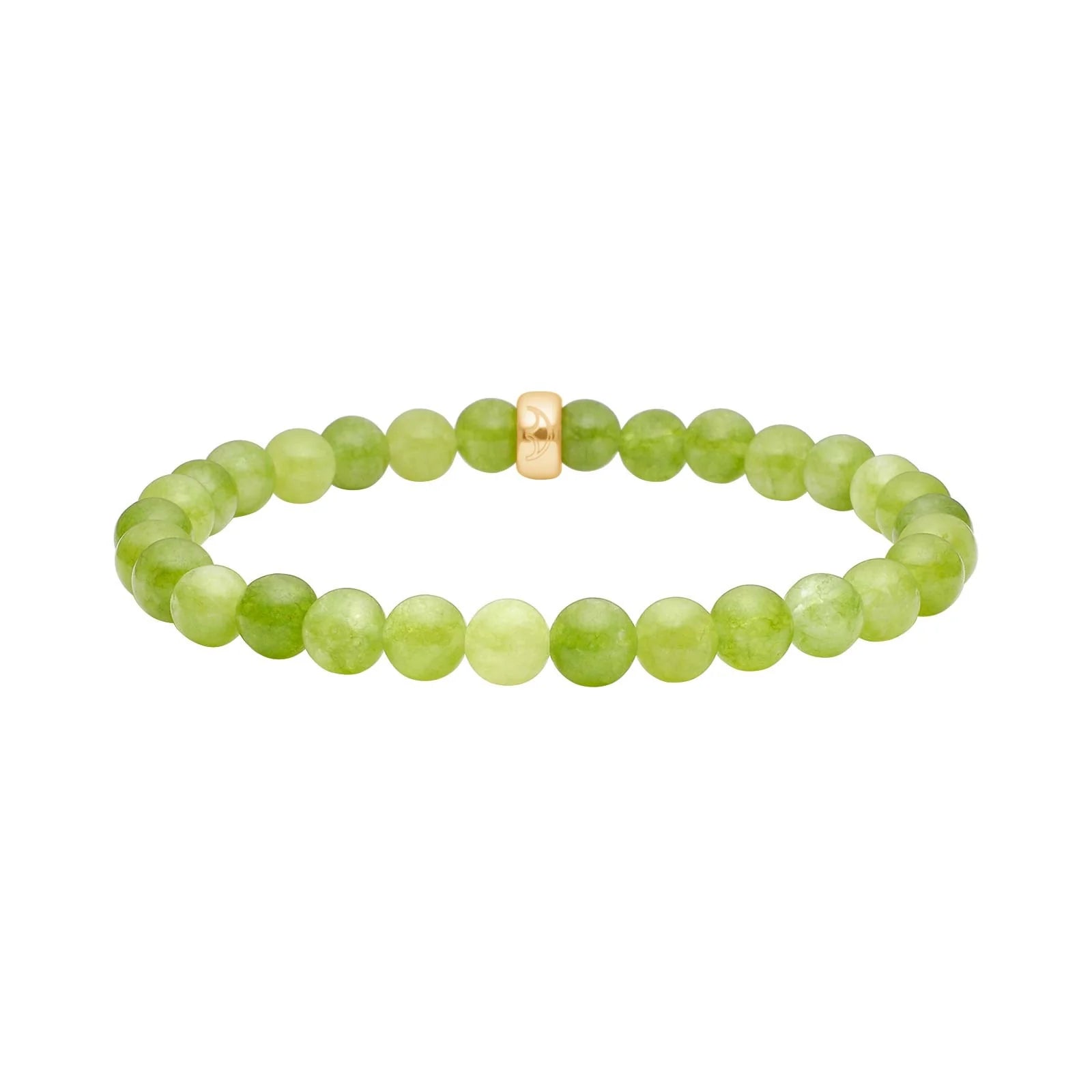 Grøn spong quartz 6mm armbånd - Urma.dk