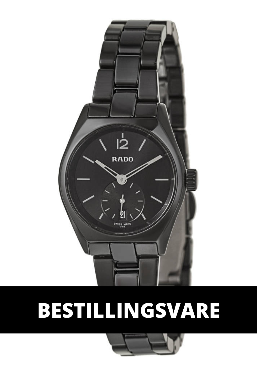 RADO True Specchio dameur i titanium og sort keramik - 26 mm