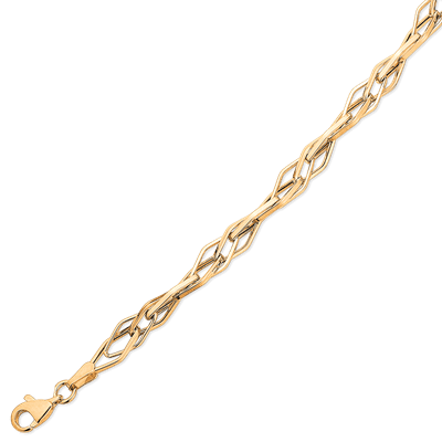 Guld armbånd i 8 karat guld - 18,5 cm - 65166091 - Urma.dk