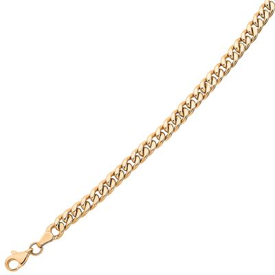 Panserhalskæde i 8 karat guld. 