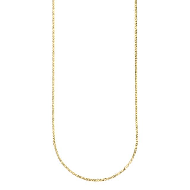 Guldkæde 9 karat, flad panser - Urma.dk