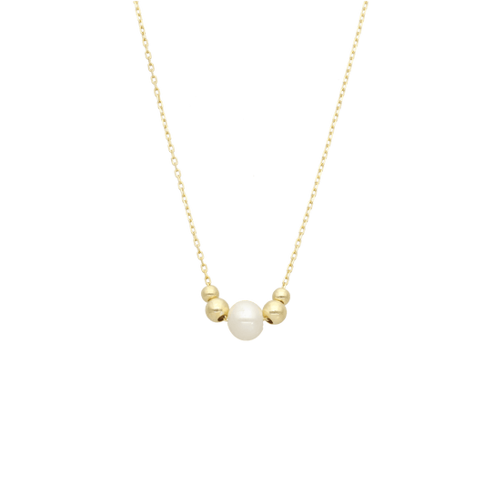 Halskæde 8K Dots and Pearl
