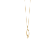 Halskæde, 8k, Oval