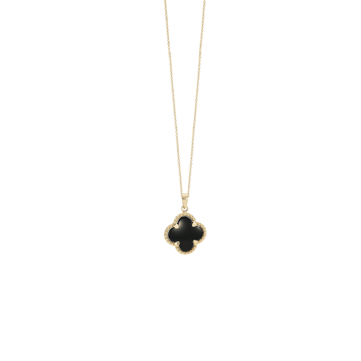 Halskæde Clover black Onyx