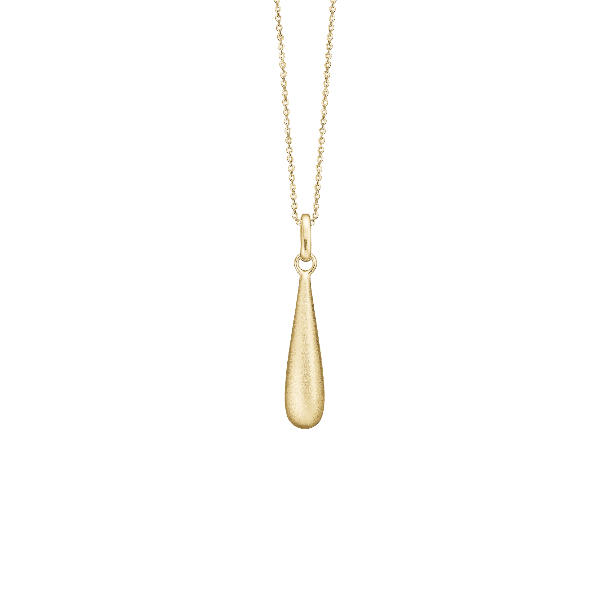 Halskæde, Drop sandblast, forg. - Urma.dk