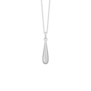 Halskæde, Drop sandblast, sølv 45cm