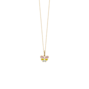 Halskæde, Farveglad Sommerfugl,forg - Urma.dk