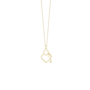 Halskæde Heart Key