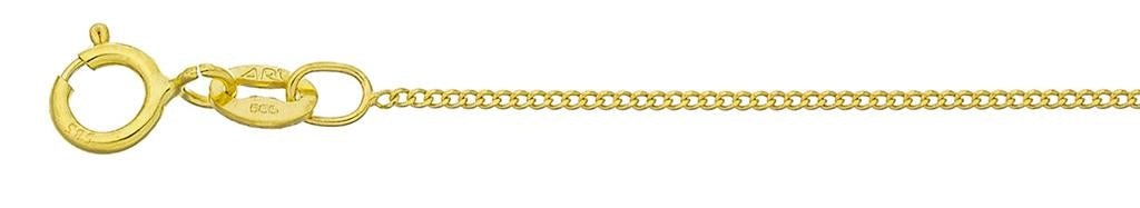 Halskæde i 14 karat guld, panserkæde 0,80 mm - Urma.dk