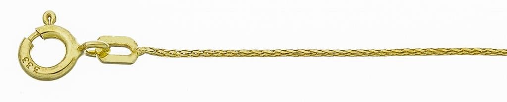 Halskæde i 14 karat guld, rævehale 0,70 mm - Urma.dk