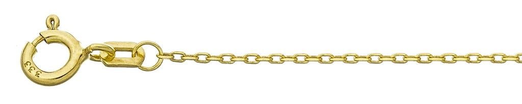 Halskæde i 8 karat guld, rund anker - Urma.dk