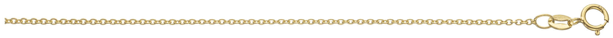 Halskæde i 8 karat guld, rund anker - Urma.dk