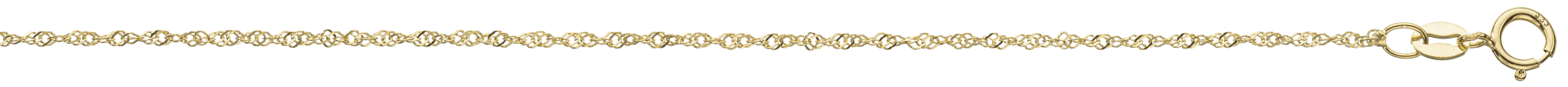 Halskæde i 8 karat guld, Singapore kæde - Urma.dk