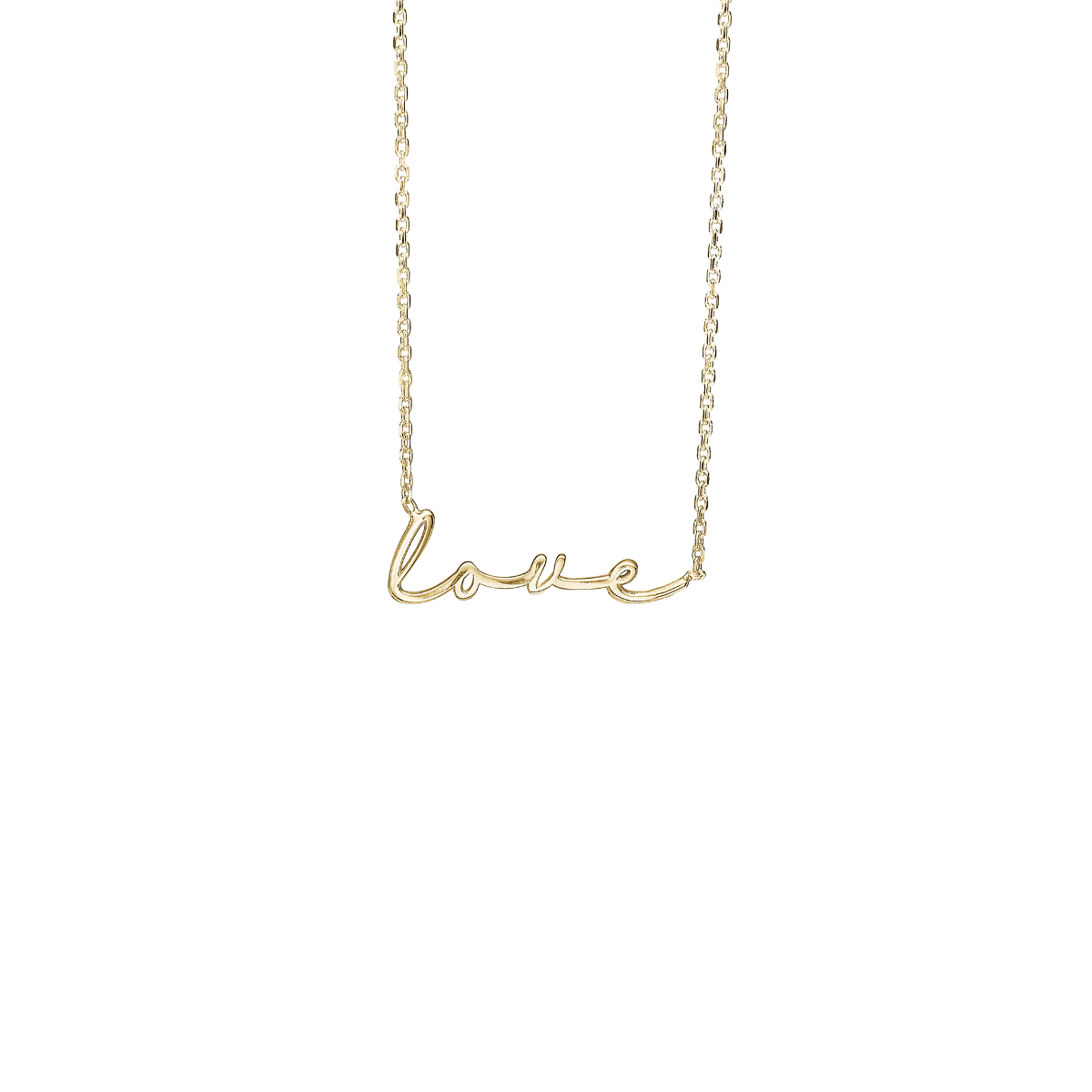 Halskæde, Love, forg, 45 cm - Urma.dk