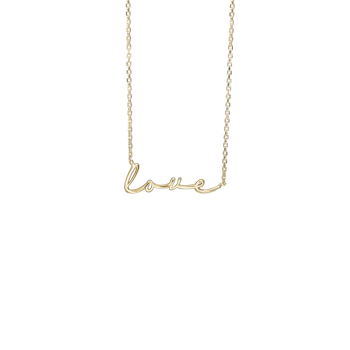 Halskæde, Love, forg, 45 cm