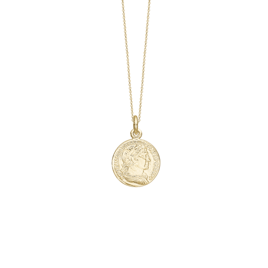 Halskæde, Lucky Coin, Sølv, 45cm