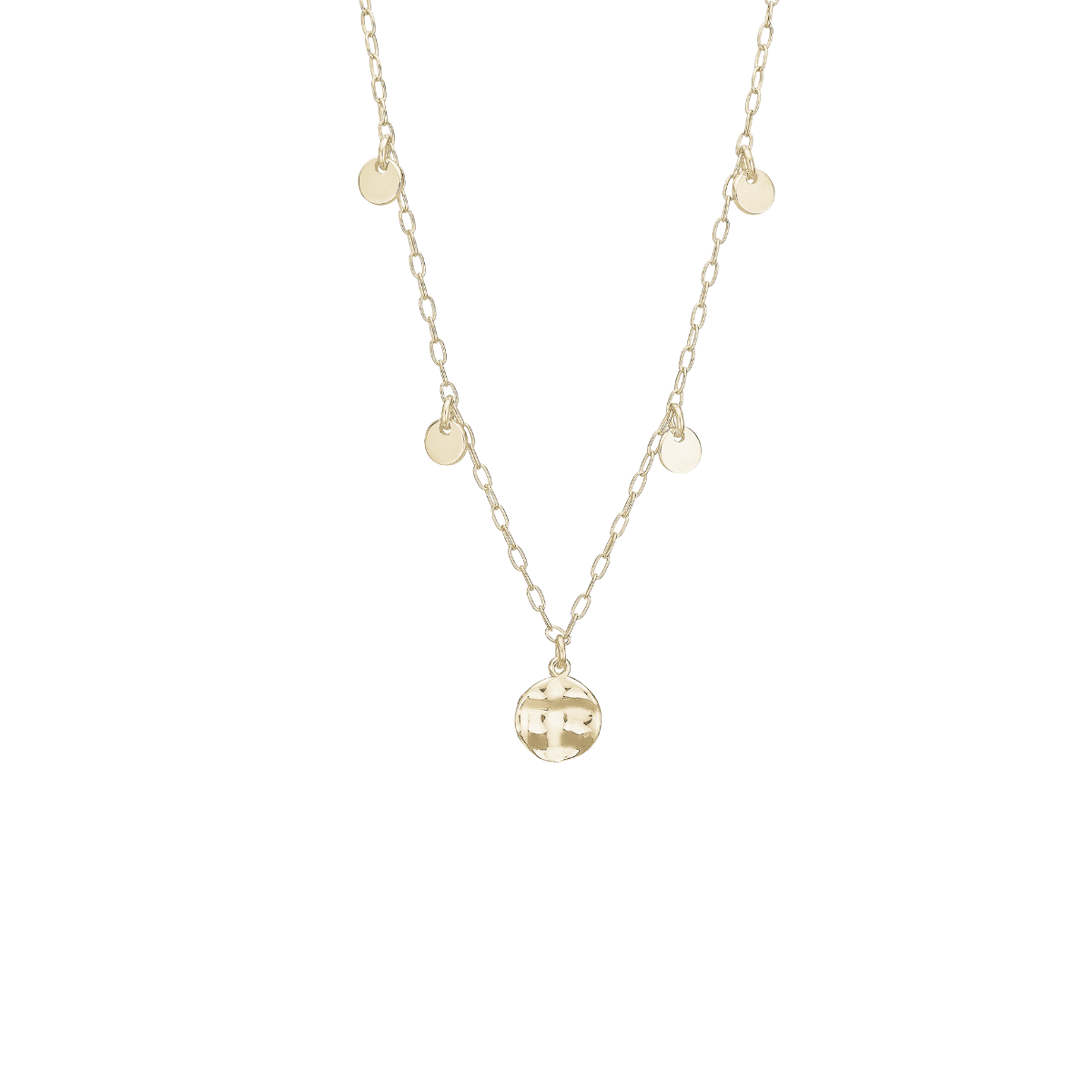 Halskæde, Magic Coin, forg. 45 cm - Urma.dk