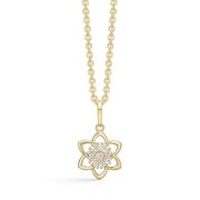 Halskæde med 14 kt. Guld vedhæng med cubic zirconia - Urma.dk
