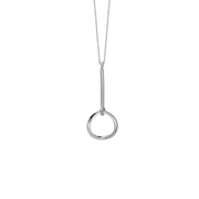 Halskæde oval, 42+3 cm, sølv