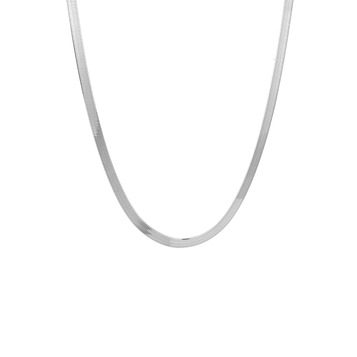 Halskæde, Panzer, sølv, 45cm