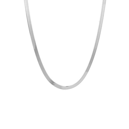 Halskæde, Panzer, sølv, 45cm