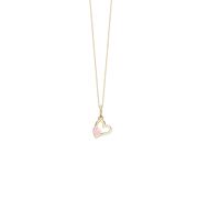 Halskæde, Pink Hearts, forg.