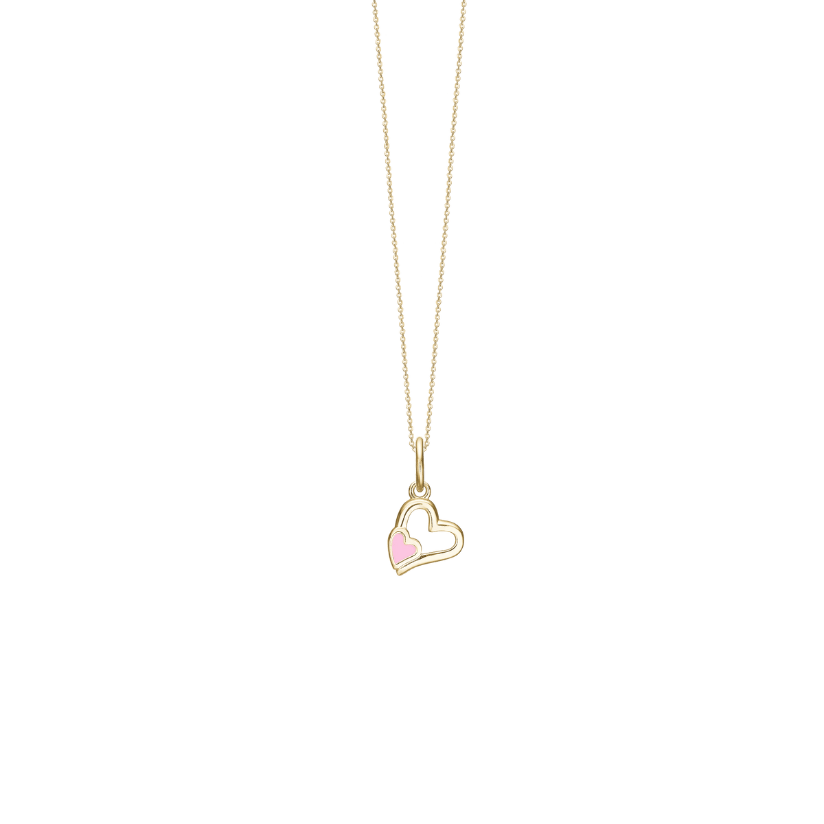 Halskæde, Pink Hearts, forg.