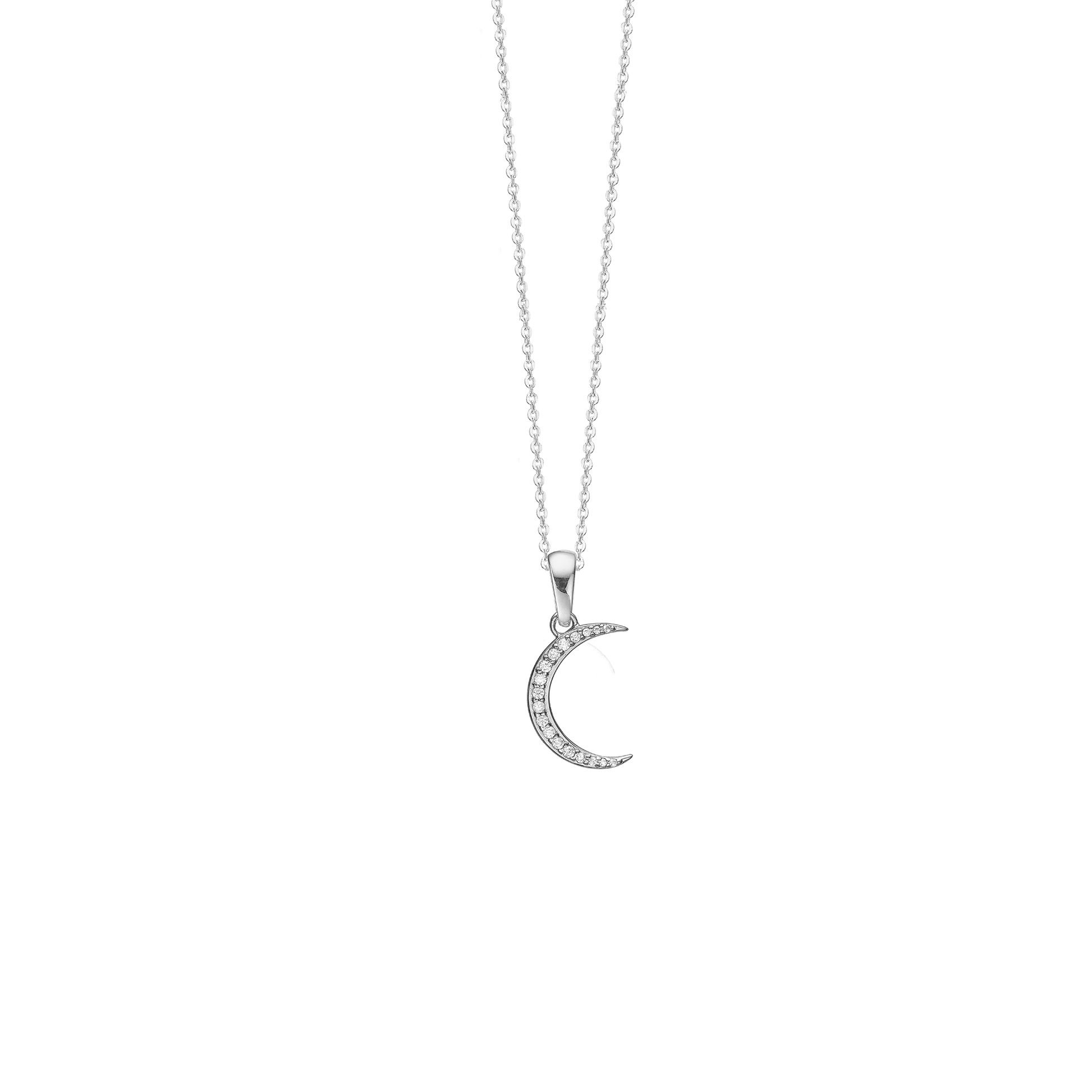 Halskæde sølv, Moon