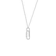 Halskæde sølv, Paper clip