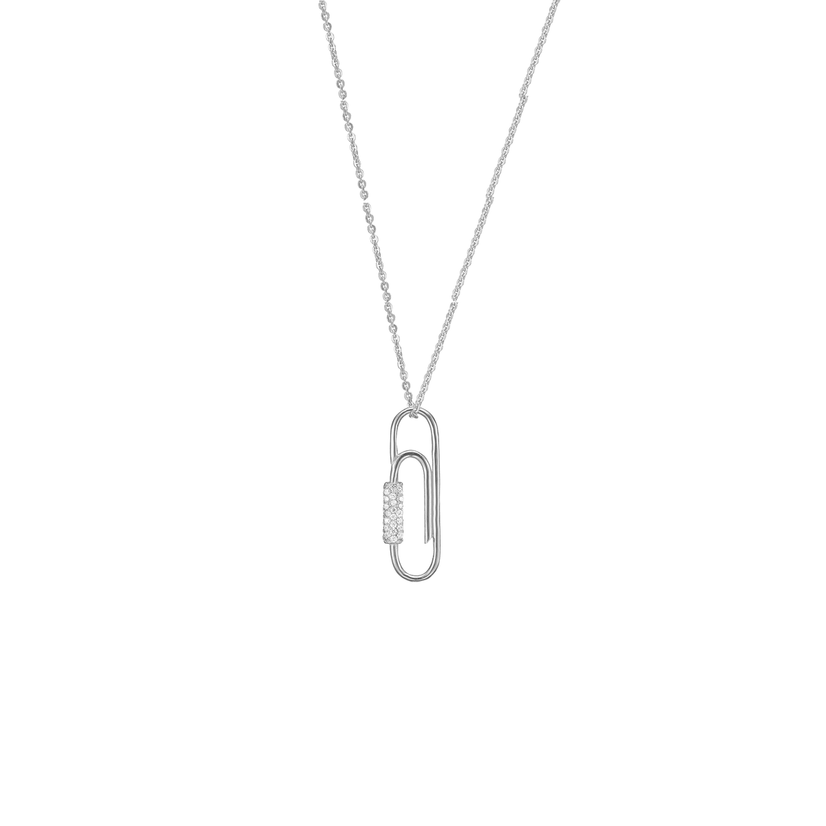 Halskæde sølv, Paper clip